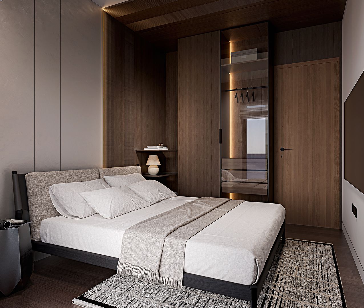 Bedroom — Type 1 apartment
