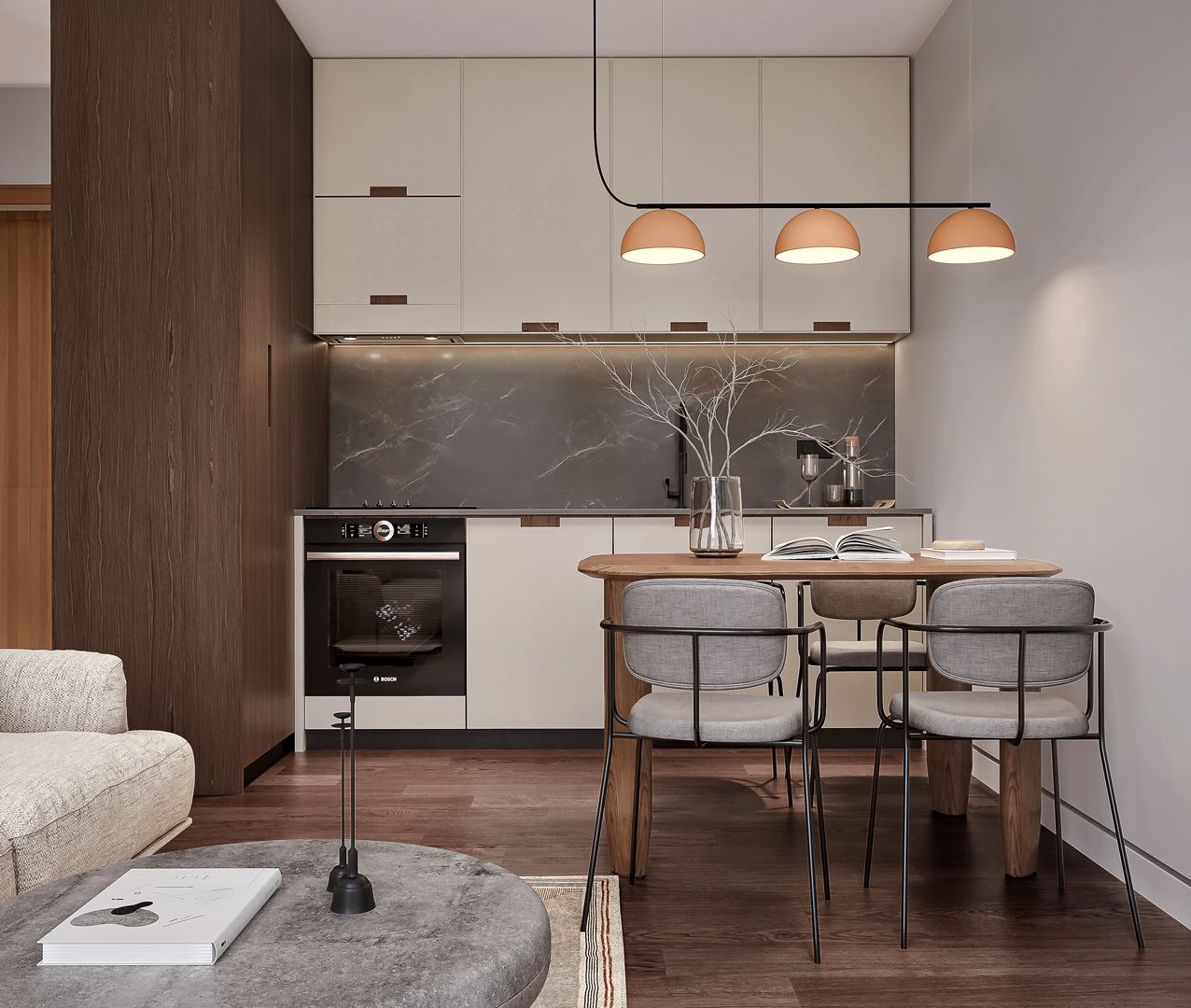 Living room — Type 1 apartment